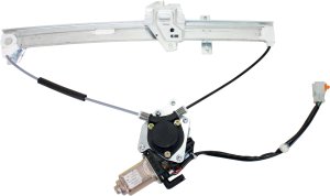 Front Window Regulator with Power Motor for FIT 2007-2008, Left (Driver) Side, Replacement
