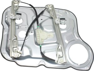 Front Window Regulator for Hyundai Santa Fe 2007-2009, Right (Passenger) Side, Carrier Module, Power, without Motor, Replacement