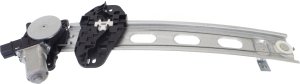 Front Window Regulator for Honda Civic 2006-2011, Right (Passenger), Power, with Motor, 2 Pins, Coupe, Replacement