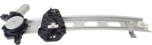 Power Front Window Regulator with Motor for Honda Civic 2006-2011 Coupe, Left (Driver), 6 Pins, Replacement