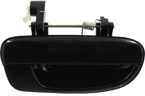 Rear Exterior Door Handle for Hyundai Accent 2000-2006, Right (Passenger), Smooth Black, Hatchback/Sedan, Replacement