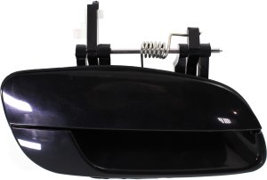 Rear Exterior Door Handle for Hyundai Elantra 2001-2006, Right (Passenger) Side, Smooth Black, Plastic, Replacement