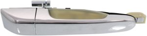 Rear Exterior Door Handle, All Chrome, Right (Passenger) for Kia Sedona 2006-2012 and Hyundai Entourage 2007-2008, Replacement