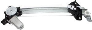 2006 - 2011 Honda Civic Hybrid Power Window Regulator with Motor - Rear, Right (Passenger)
