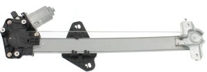 Power Rear Window Regulator with Motor for 2009-2014, Right (Passenger) Side, 2 Pins, Replacement