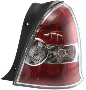 Tail Light Assembly for Hyundai Accent Hatchback, Right (Passenger) Side, Fits 2008-2011, Replacement