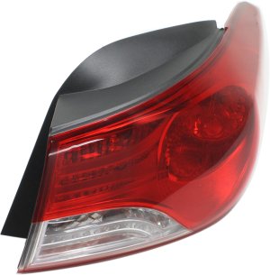 Outer Tail Light Assembly for 2011-2013 Hyundai Elantra/Elantra Coupe, Right (Passenger), Halogen, for Sedan, Korea Built Vehicle, Replacement