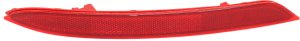 Rear Bumper Reflector Light for Honda Accord Sedan, 2016-2017, Right (Passenger), Replacement