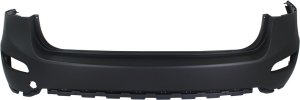 Rear Bumper Cover for Hyundai Santa Fe 2010-2012, Primed (Ready to Paint), Replacement