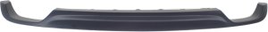 Rear Lower Valance for Hyundai Sonata 2015-2017, Lower Bumper Cover, Textured, Engine 2.4L, with Dual Exhaust, Excludes Hybrid Model, Replacement