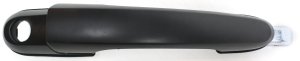Front Exterior Door Handle for Hyundai Tucson 2005-2009, Right (Passenger), Primed (Ready to Paint) Black, with Keyhole, Replacement