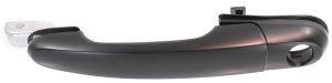 Front Exterior Door Handle for Hyundai Tucson 2005-2009, Left (Driver), Primed (Ready to Paint) Black with Keyhole, Replacement