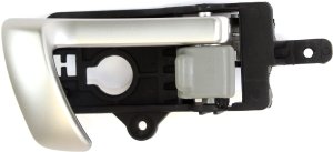 Front Door Handle for Hyundai SANTA FE 2007-2012, Right (Passenger) Inside, Silver Lever/Gray Knob (=Rear), Replacement