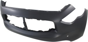 Front Bumper Cover for Infiniti FX35/FX50 2009-2011, Primed (Ready to Paint), with Navigation System, Replacement