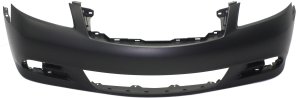 Front Bumper Cover for Infiniti M35/M45 2008-2010, Primed (Ready to Paint), Without Sport Package, Replacement