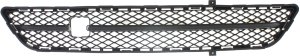 Front Bumper Grille for Infiniti G25 (2011-2012), G37 (2010-2013), Q40 (2015), Center, Textured Gray without Technology Package, Replacement