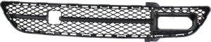 Front Bumper Grille Center, Textured with Tech Package for 2010-2013 Infiniti G37 Sedan Base/Journey Models, Replacement