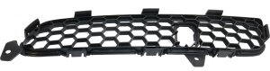 Front Bumper Grille for Infiniti EX35/EX37/QX50 2008-2015, Right (Passenger) Side, Textured Black Plastic, Cover Finisher, with or without Tech Package and ICC, Replacement