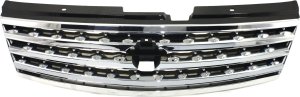 Grille for 2006-2007 Infiniti M35 / M45, Chrome Shell and Insert, Replacement