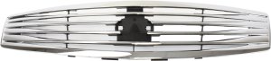 Grille for Infiniti G35 (2007-2008), G37 (2009-2009), Sedan, Plastic Material with Chrome Shell and Insert, Replacement