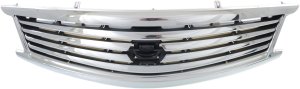 Chrome Shell and Insert Grille for Infiniti G25 (2011-2012), G37 (2010-2013), Q40 (2015), Replacement