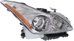 Headlight Assembly for Infiniti G37 2008-2010 Right (Passenger) Convertible/Coupe, HID/Xenon with HID Kit, Replacement