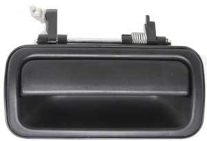 Textured Black Rear Exterior Door Handle for Isuzu Rodeo 1998-2004, Right (Passenger), Replacement