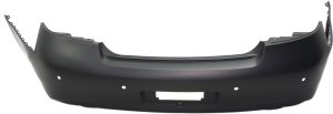 Primed (Ready to Paint) Rear Bumper Cover for Infiniti G37 with Premium Package and G25 Sport Model Sedan, Models 2010-2013, Replacement