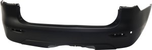 Rear Bumper Cover for Infiniti JX35 2013, QX60 2014-2015, Primed (Ready to Paint), with Premium and Towing Package, without Driver Assist Package, Replacement