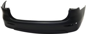 Rear Bumper Cover for Infiniti JX35 2013/QX60 2014-2015, Primed (Ready to Paint), with Premium Package, without Towing or Driver Assist Packages, Replacement