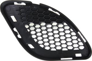 Front Bumper Grille for 2012-2013 Jeep Grand Cherokee, Left (Driver), Outer, Textured Black, SRT-8 Model, Replacement