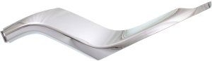 Front Bumper Molding for 2014-2016 Jeep Grand Cherokee, Left (Driver) Outer Applique, Chrome, Suitable for Laredo, Limited, Overland Models, Replacement