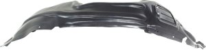 Front Fender Liner for Jeep Cherokee 2014-2018 Right (Passenger), Plastic, Vacuum Form, Chrome Trim, Without Off Road Package, Replacement