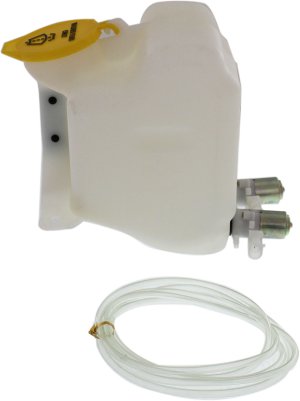 Washer Reservoir Assembly for 1997-2002 Jeep Wrangler, with Dual Pump and Cap, Replacement
