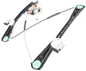 Front Window Regulator for LS 2000-2002, Right (Passenger), Power Operated, with Motor, Replacement
