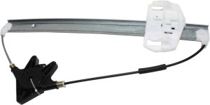 Front Window Regulator for Jeep Wrangler JK, 2007-2018, Power, without Motor, Full Door Type, Left (Driver), Replacement
