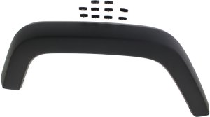 Rear Fender Flare for Jeep Wrangler JK 2007-2018, Right (Passenger), Textured Black, Replacement