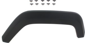 Textured Black Rear Fender Flare for Jeep Wrangler JK 2007-2018, Left (Driver), Replacement