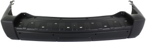 Rear Bumper Cover for COMMANDER 2006-2010, Primed (Ready to Paint), Without Trailer Hitch Holes, Replacement