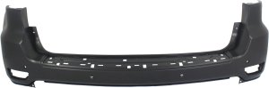 Rear Bumper Cover for Grand Cherokee 2011-2013, Primed (Ready to Paint), with Parking Aid Sensor Holes, with Blind Spot Detection, Type 2, Exc. SRT/SRT-8 Models, Replacement