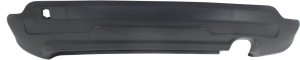 Rear Bumper Cover for Jeep Compass 2011-2017, Lower Fascia, Textured Finish, Without Tow Hook Holes, With Tow Bracket Holes, Replacement