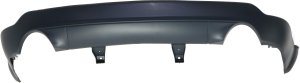 Rear Bumper Cover for Grand Cherokee WK 2014-2022, Lower, Primed (Ready to Paint), for 80th Anniversary/Laredo/Limited/Overland/Summit Models, Without Towing Package, With Dual Exhaust Holes, Type 4, Replacement