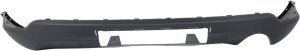 Lower Rear Bumper Cover for 2011-2022 Jeep Grand Cherokee, Textured, Excluding SRT/Summit/Trailhawk Model, with Towing Package, Single Exhaust Hole, Replacement