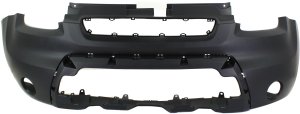 Front Bumper Cover for Kia SOUL 2010-2011, Center, Primed (Ready to Paint), 2-Piece, Type A, Replacement