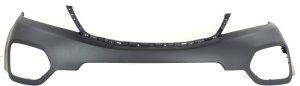 Front Bumper Cover for Kia Sorento 2011-2013, Upper Section, Primed (Ready to Paint), without Sport Package, Replacement