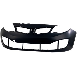 Front Bumper Cover for Kia Rio Sedan, Primed (Ready to Paint), Suitable for 2012-2015 Models, Replacement