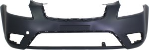 Front Bumper Cover for Kia Rio Sedan/Wagon 2010-2011, Primed (Ready to Paint), Replacement