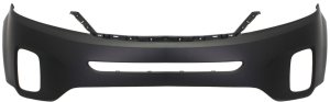 Front Bumper Cover for SORENTO 2014-2015, Upper, Primed (Ready to Paint), Suitable with or without Sport Package, Replacement