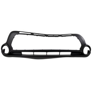 Front Bumper Cover for Kia SOUL 2014-2016, Lower, Textured Black with Two Tone Paint, 1-Piece Type Bumper, Replacement