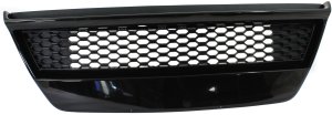 Front Bumper Grille for Kia Forte 2010-2013, with Fog Light Holes, Replacement